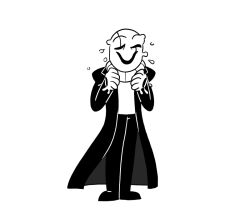w.d. gaster from undertale by snowzahedghog