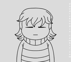 frisk (undertale) from undertale by snowzahedghog