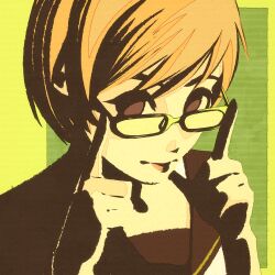 satonaka chie from persona by moshimoshibe