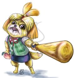 isabelle (animal crossing) from animal crossing