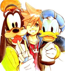donald duck from kingdom hearts by shinigami a
