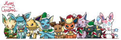 eevee from christmas by blacknirrow