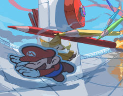 colored pencils (paper mario) from paper mario