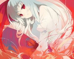 fujiwara no mokou from touhou by yu yuyuyu (pixiv)