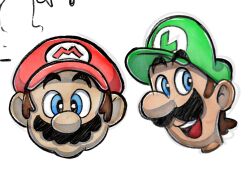 luigi from super mario bros. by hexanne
