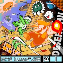 angry sun from super mario bros.