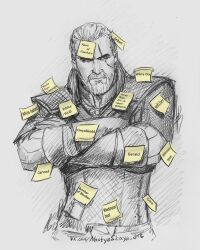 geralt of rivia from the witcher (series)