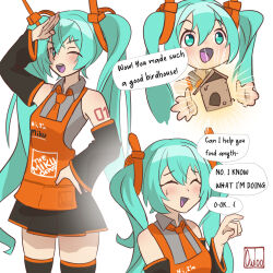 hatsune miku from vocaloid