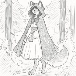 little red riding hood fan art