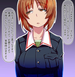 nishizumi miho from girls und panzer