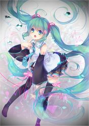hatsune miku from vocaloid by shinia