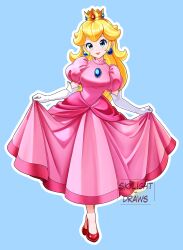 princess peach from super mario bros.