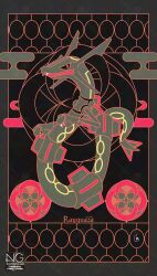 rayquaza from pokemon by meme (artist)