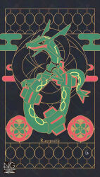 rayquaza from pokemon by meme (artist)