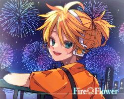 kagamine len from fire flower (vocaloid) by kaho 0102