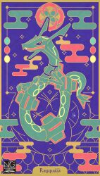 rayquaza from pokemon by meme (artist)