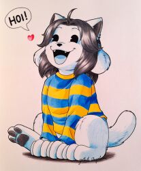 temmie from undertale by gothikangelica