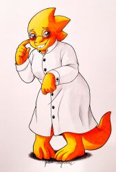 alphys from undertale by gothikangelica