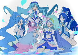 cure aqua from go! princess precure by shirako love