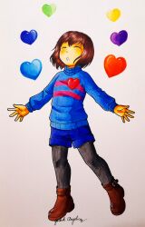 frisk (undertale) from undertale by gothikangelica