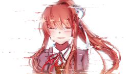 monika (doki doki literature club) from doki doki literature club