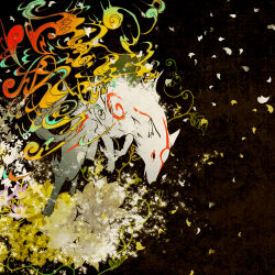 amaterasu (ookami) from ookami (game) by hourouzanmai