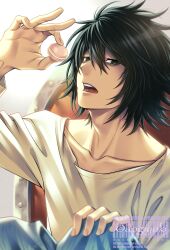l (death note) from death note by aogiyuki