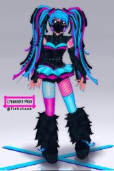 hatsune miku from vocaloid