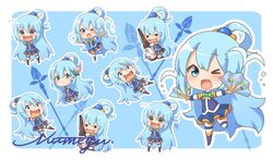 aqua (konosuba) from kono subarashii sekai ni shukufuku wo!