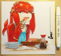 mipha from the legend of zelda by omar dogan