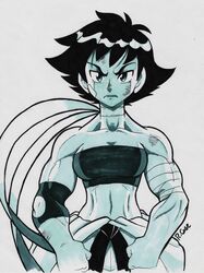 makoto (street fighter) from inktober by robert j case