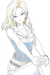 android 18 from dragon ball by libeuo (liveolivel)