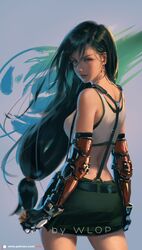 tifa lockhart from final fantasy by wlop