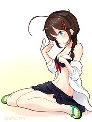 shigure (kantai collection) from kantai collection by ahenn