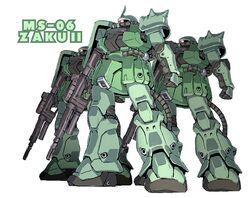 zaku ii from gundam by mamecchi