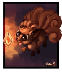 vulpix from pokemon by aclockworkkitten