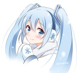 hatsune miku from vocaloid by snowmi