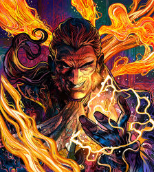 sebastian shaw from marvel by vinartwork