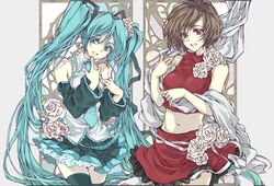hatsune miku from vocaloid by yue (pixiv)