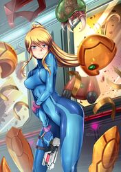samus aran from metroid by adsouto