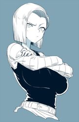 android 18 from dragon ball by space jin