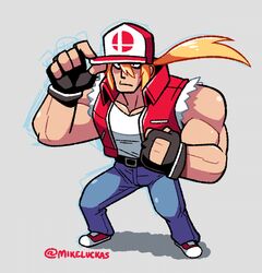 terry bogard from fatal fury by mike luckas