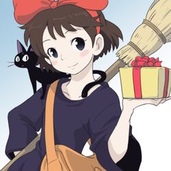 jiji (majo no takkyuubin) from majo no takkyuubin by yazwo