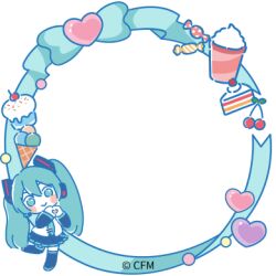 hatsune miku from vocaloid