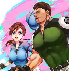 chris redfield from resident evil by nagare