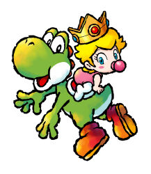 baby peach from super mario bros.