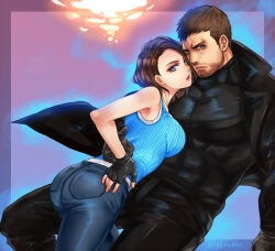 chris redfield from resident evil by nagare