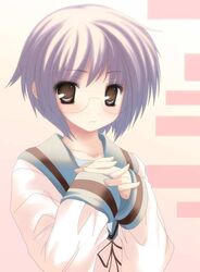 nagato yuki from suzumiya haruhi no yuuutsu by kaitsushin