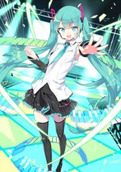 hatsune miku from vocaloid by sama