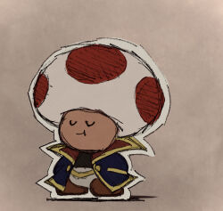 toad (mario) from paper mario by suyasuyabi